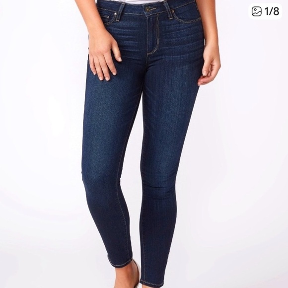 PAIGE Denim - PAIGE Indigo Hoxton Crop Skinny Jeans